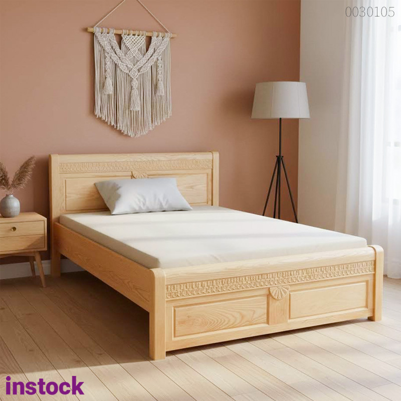 Giường ngủ gỗ sồi Linco