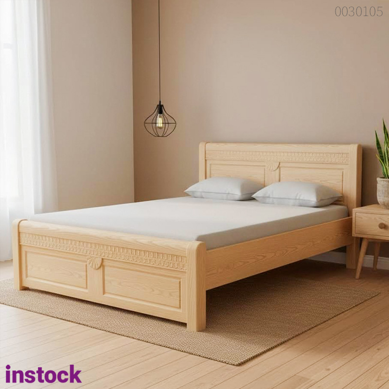 Giường ngủ gỗ sồi Linco