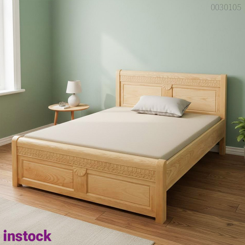 Giường ngủ gỗ sồi Linco