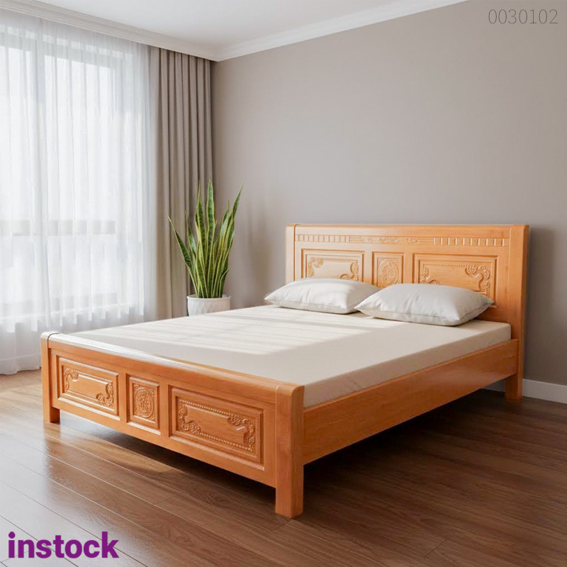 Giường ngủ gỗ sồi Uban