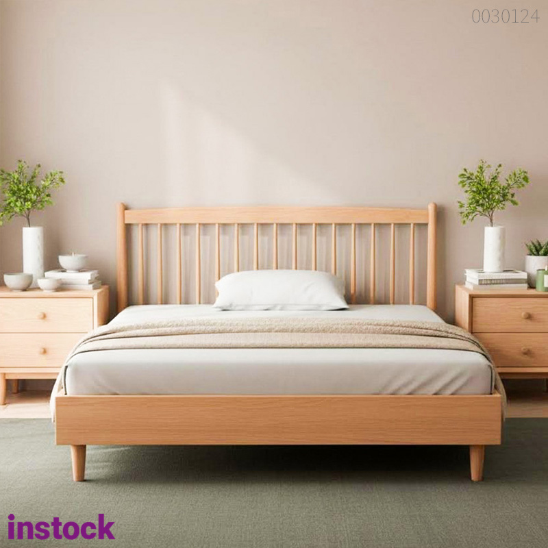 Giường ngủ gỗ sồi Zola