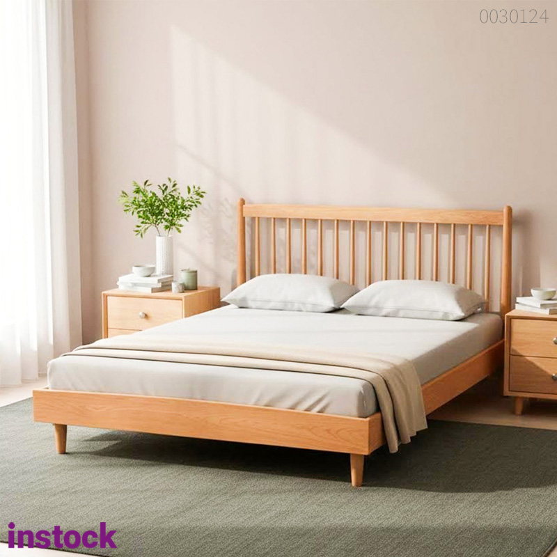 Giường ngủ gỗ sồi Zola