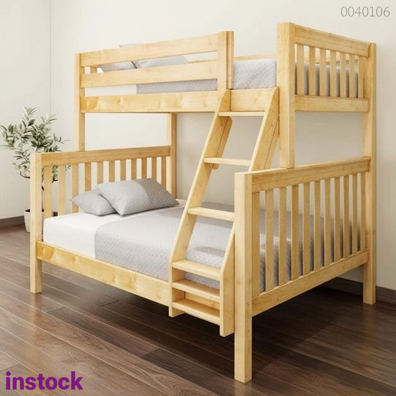 Giường tầng gỗ thông Nateo