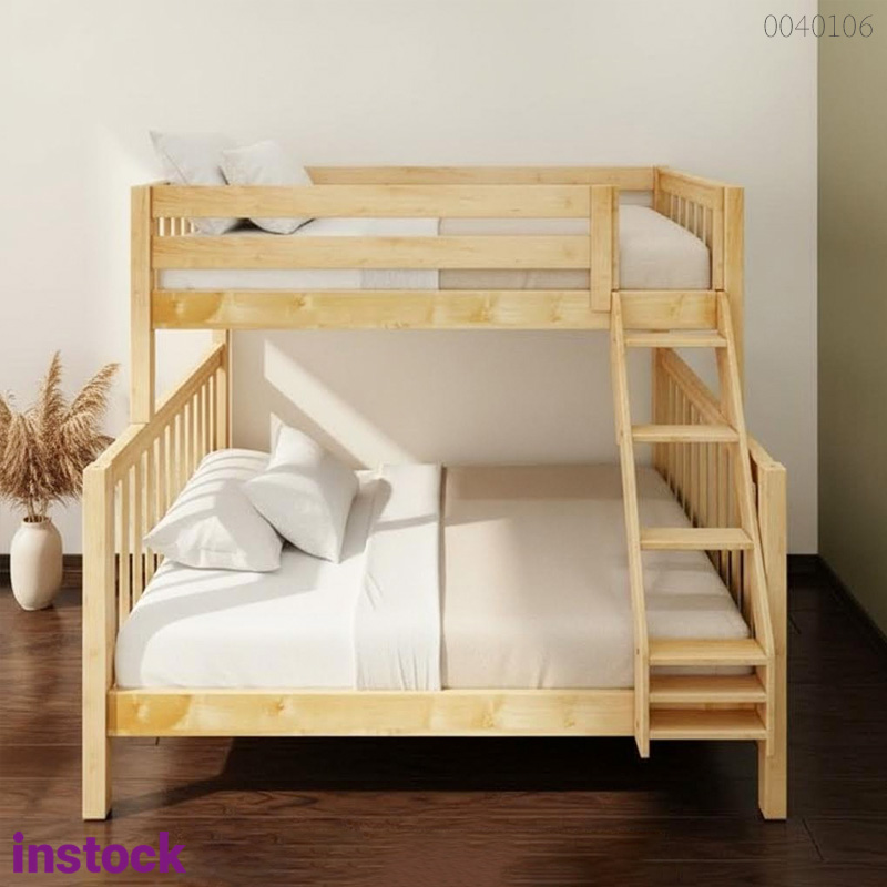 Giường tầng gỗ thông Nateo