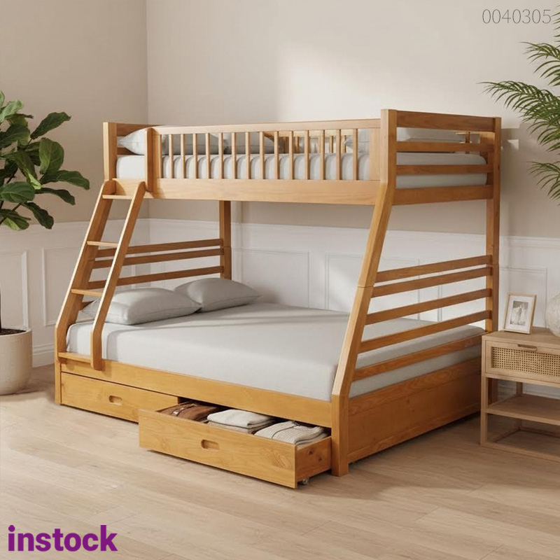 Giường tầng gỗ tràm Sapo