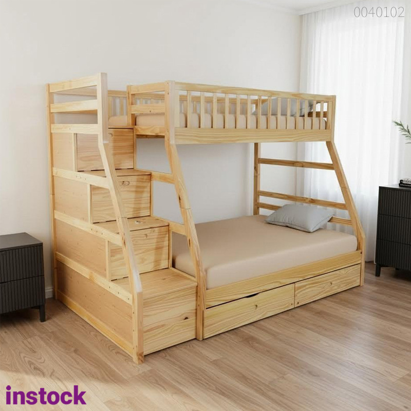 Giường tầng gỗ thông Fina