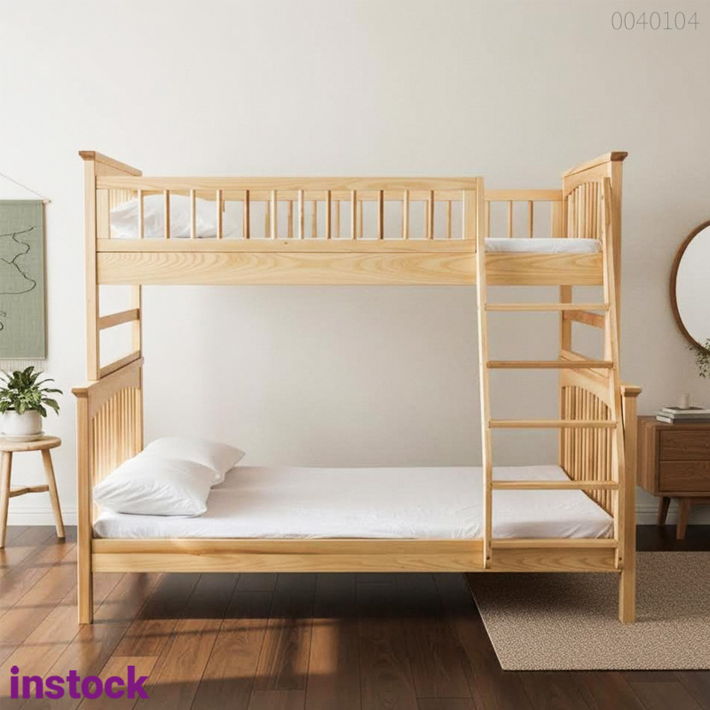 Giường tầng gỗ thông Leo