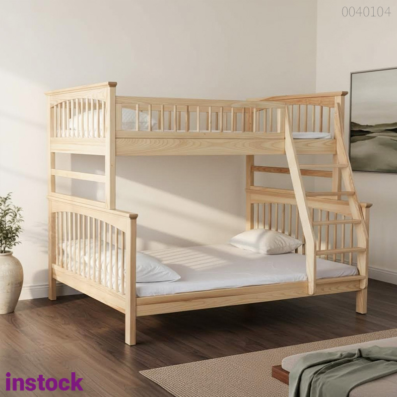 Giường tầng gỗ thông Leo
