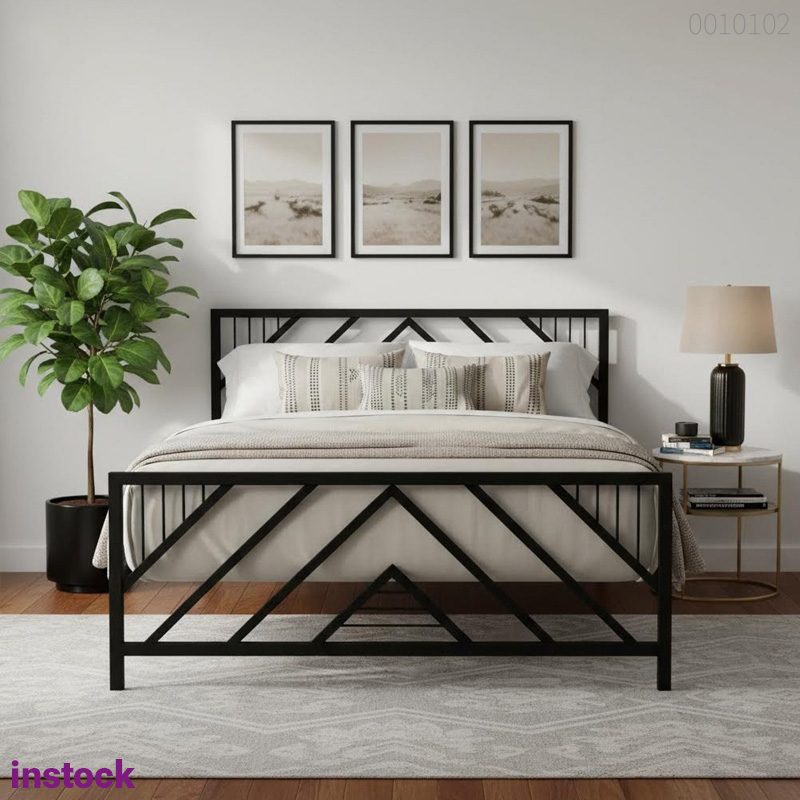 Giường sắt hộp Bami