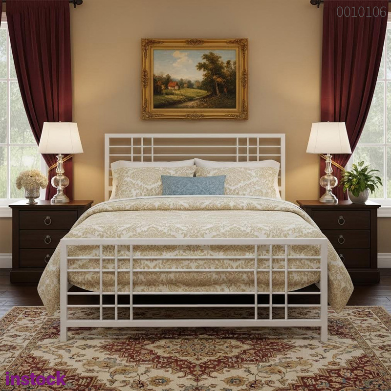 Giường sắt hộp Boni