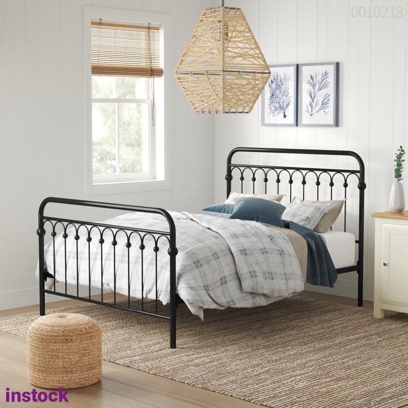 Giường sắt tròn Bali