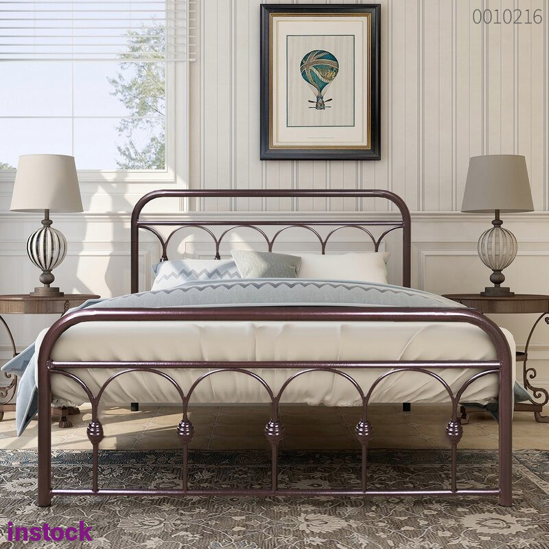 Giường sắt tròn Davin