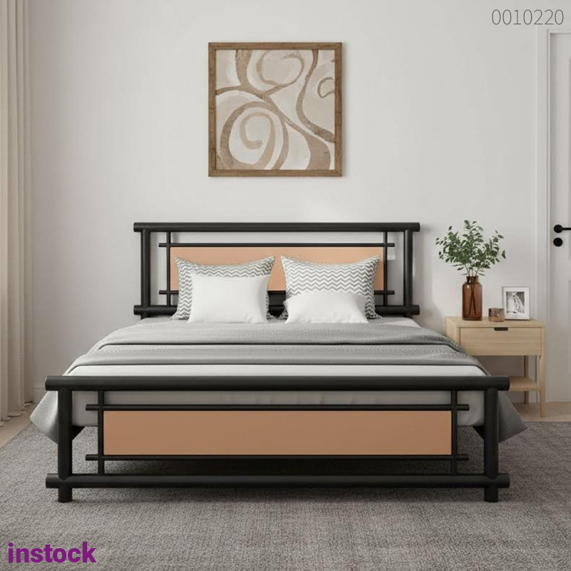 Giường sắt tròn Gina