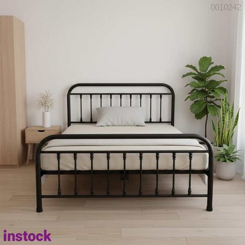 Giường sắt tròn Halen