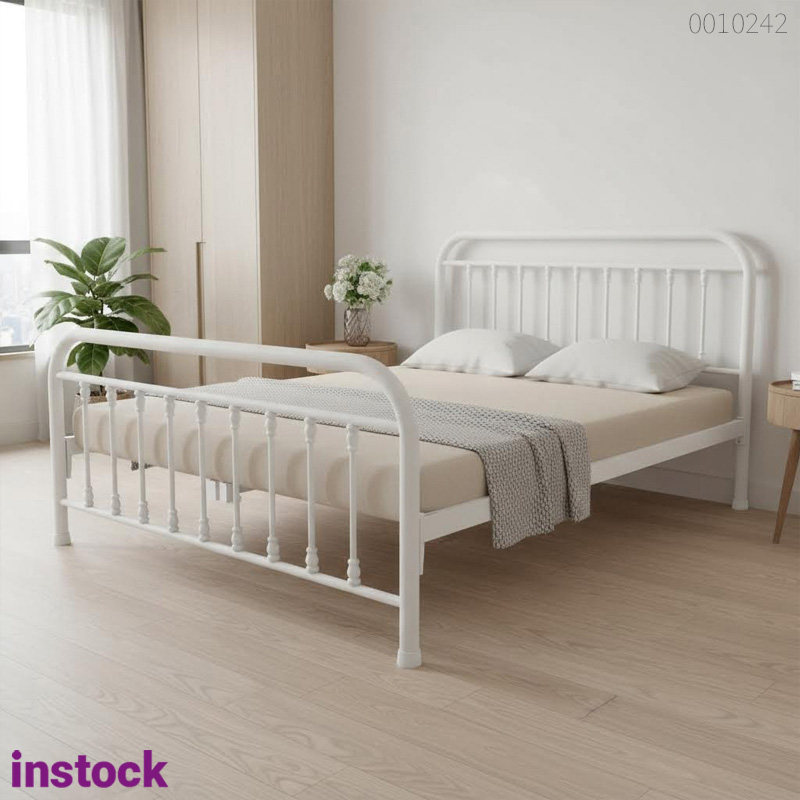 Giường sắt tròn Halen