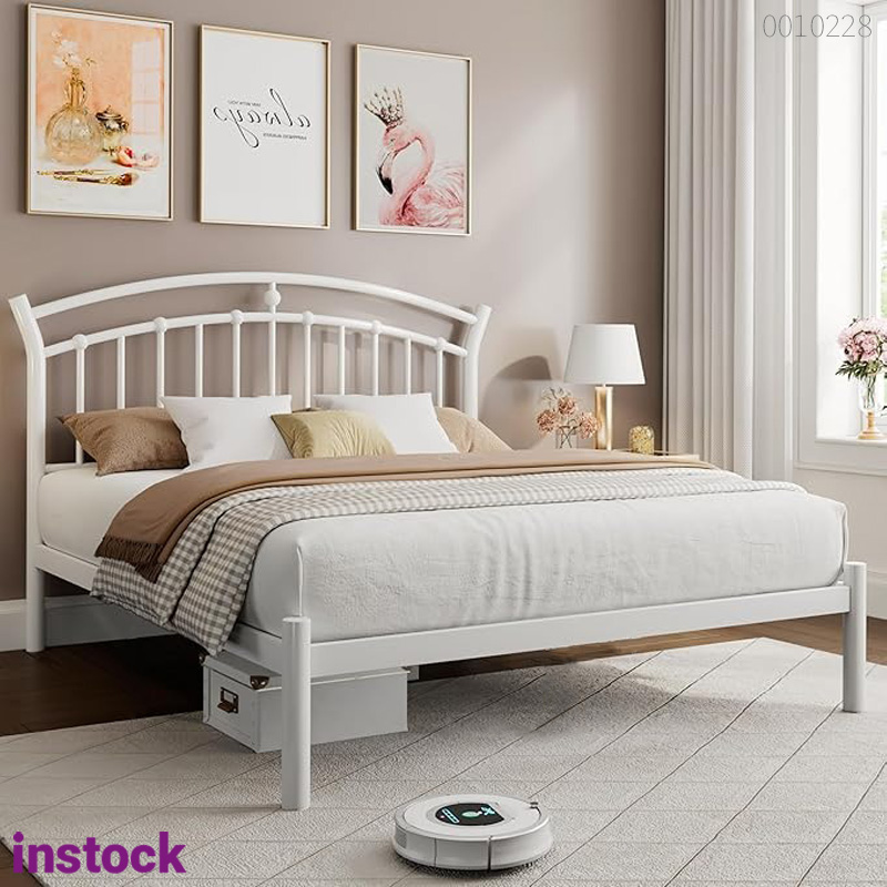 Giường sắt tròn Melo