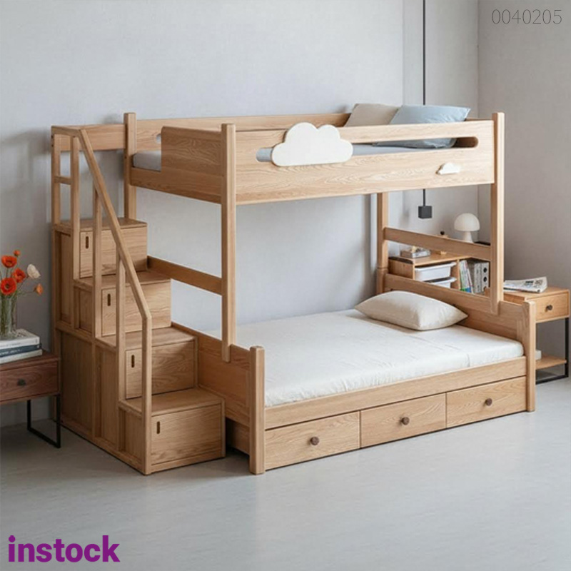 Giường tầng gỗ sồi Elon