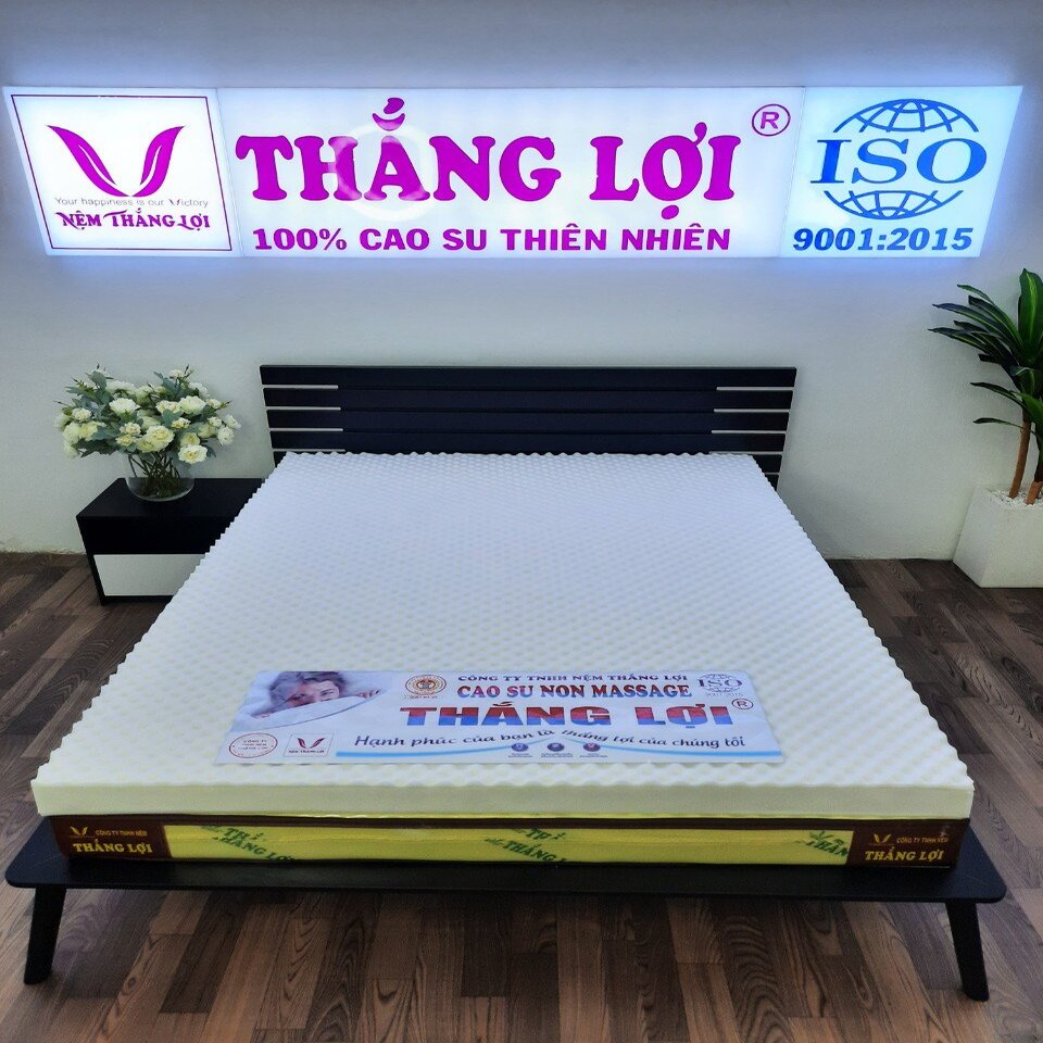 Nệm cao su Thắng Lợi - Cao su non giá rẻ, siêu bền, đàn hồi tốt