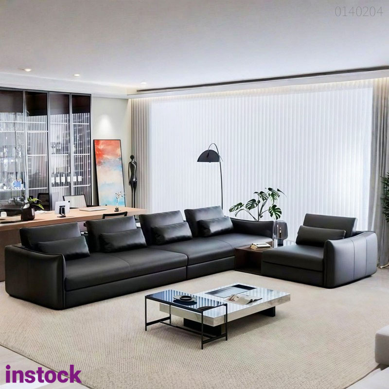 Sofa da bò chữ L Oro 