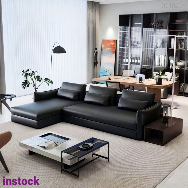 Sofa da bò chữ L Oro 