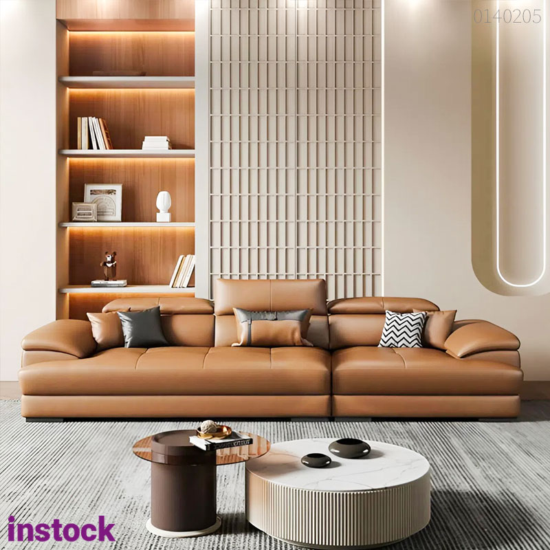 Sofa da bò chữ L Uno