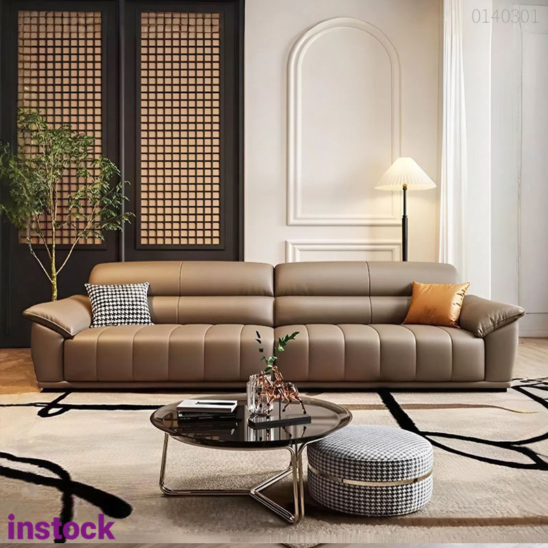 Sofa băng da bò Ý Forma