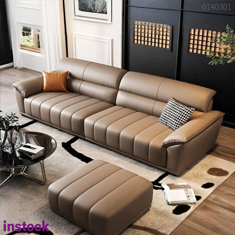 Sofa băng da bò Ý Forma