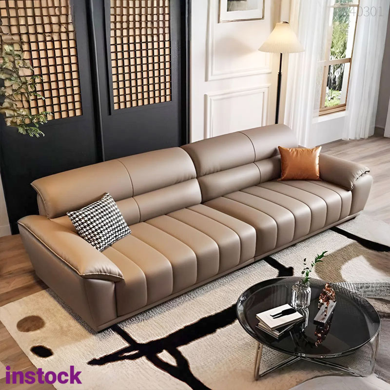 Sofa băng da bò Ý Forma