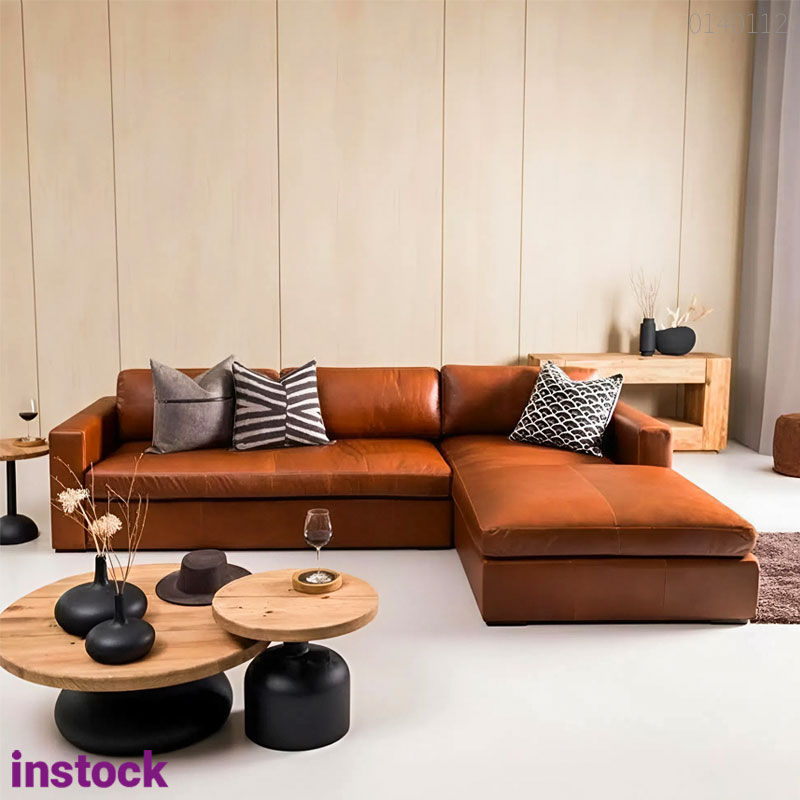 Sofa da chữ L Greya