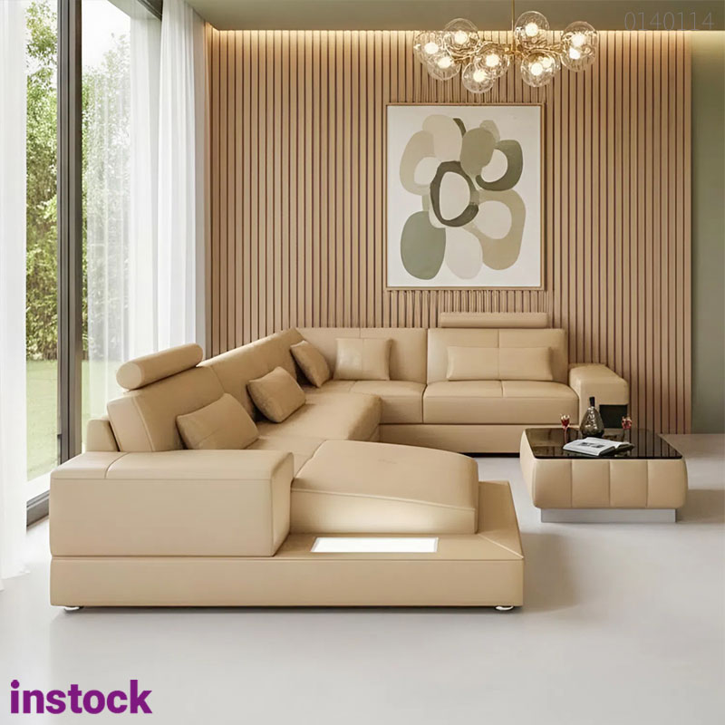 Sofa da chữ U Avo