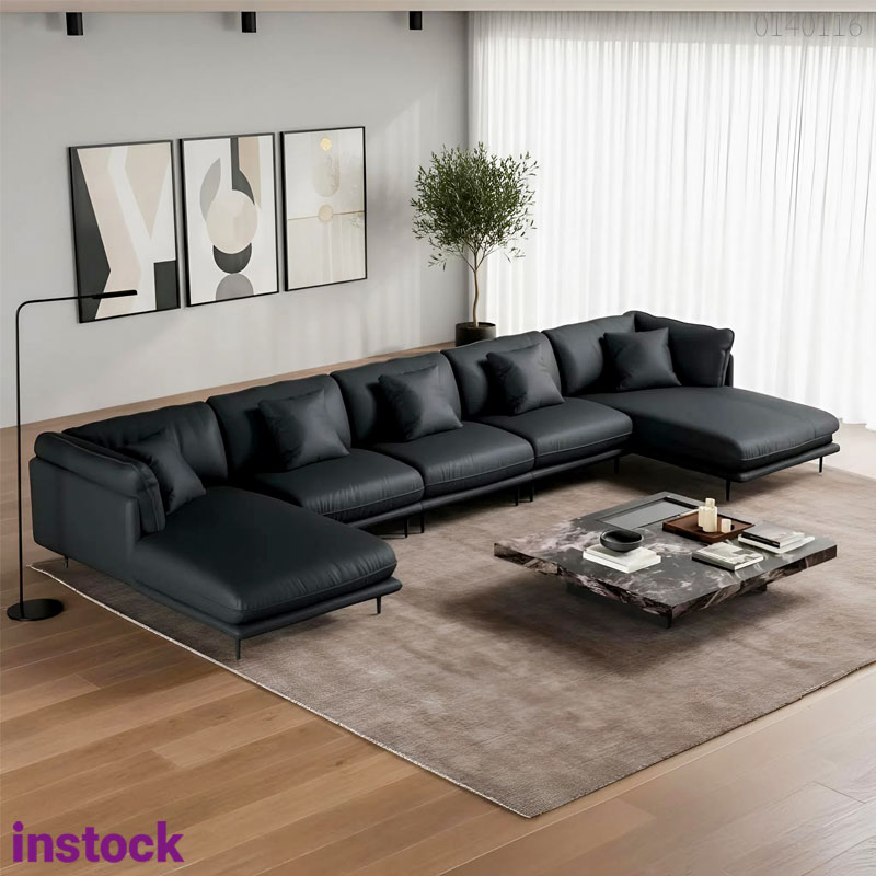 Sofa da chữ U Zen