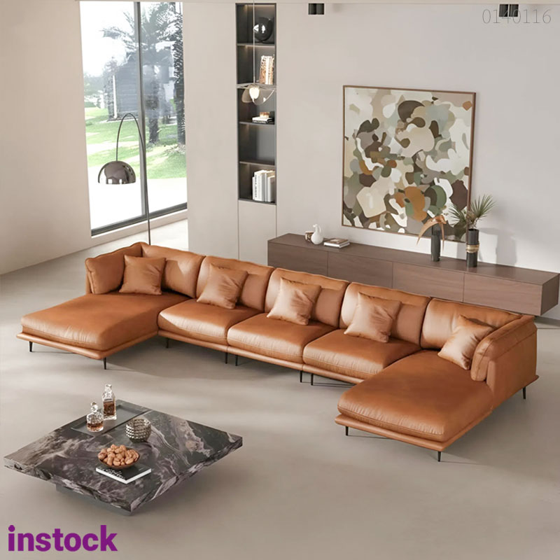 Sofa da chữ U Zen