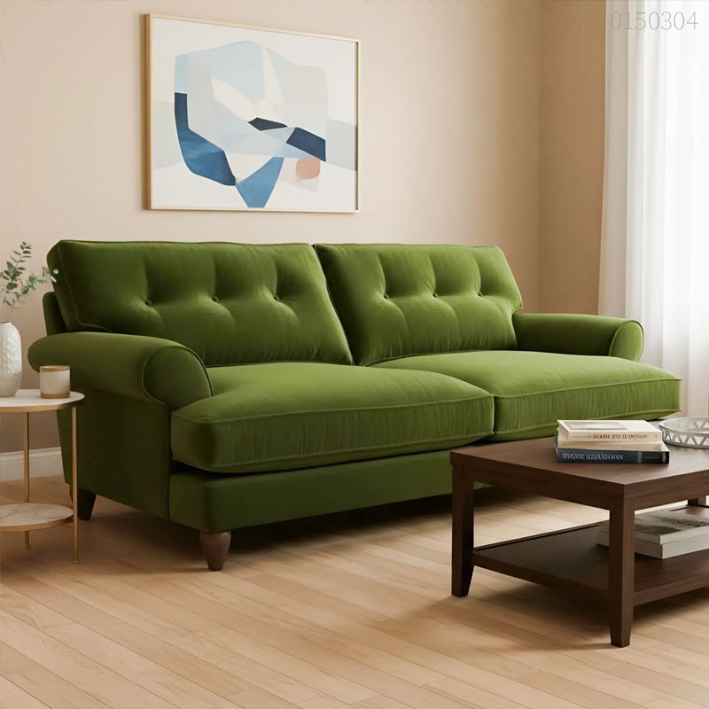 Sofa băng vải nhung Kenzo
