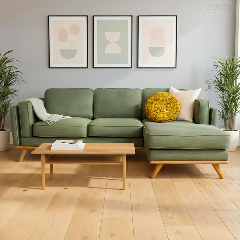 Sofa vải nỉ chữ L Akira