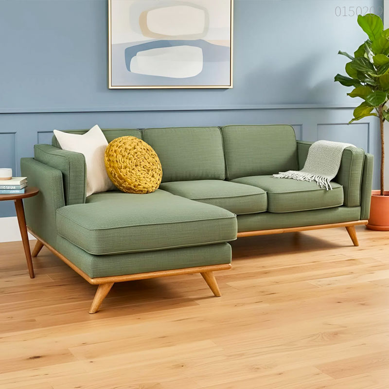 Sofa vải nỉ chữ L Akira