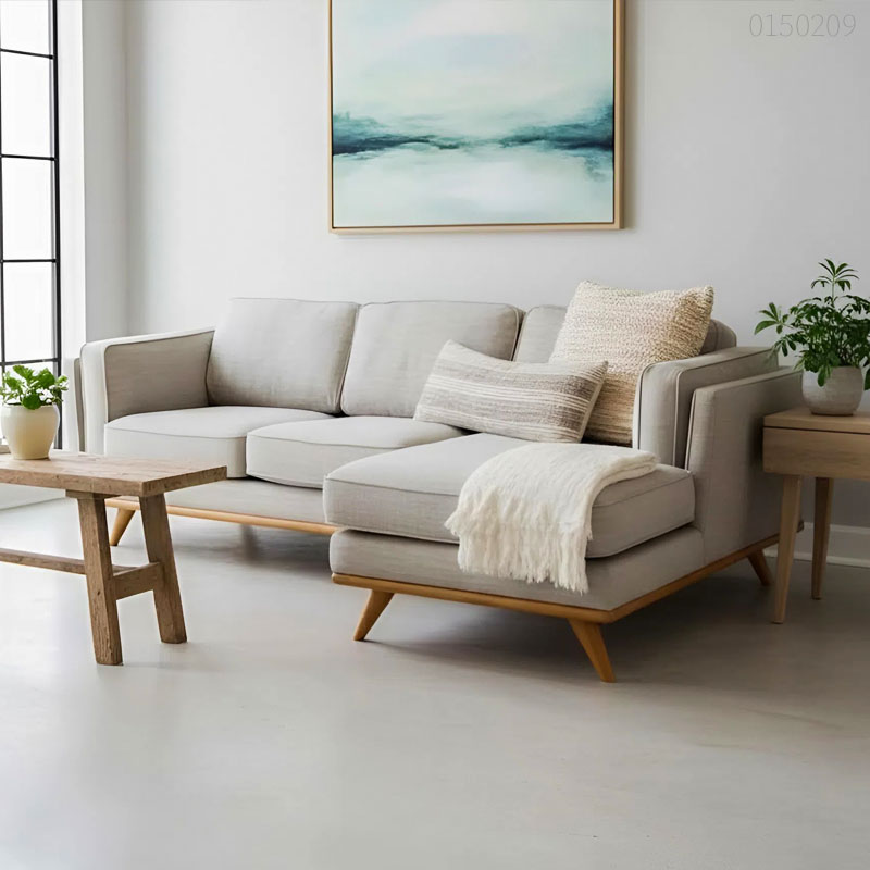 Sofa vải nỉ chữ L Akira