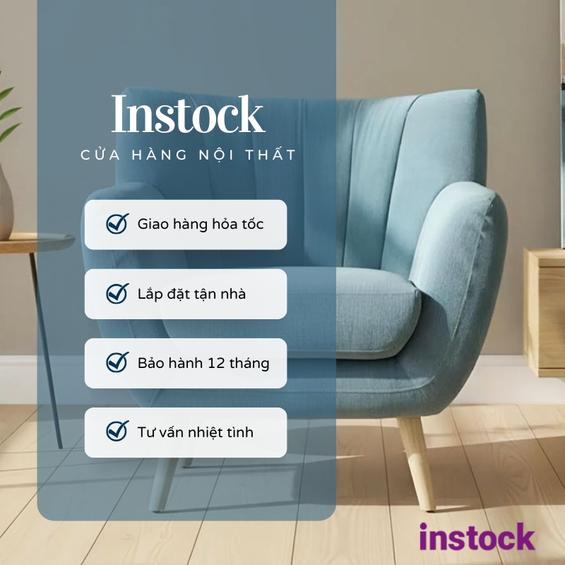Ghế sofa đơn vải nỉ Bega