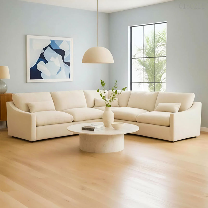 Sofa vải nỉ góc Mika