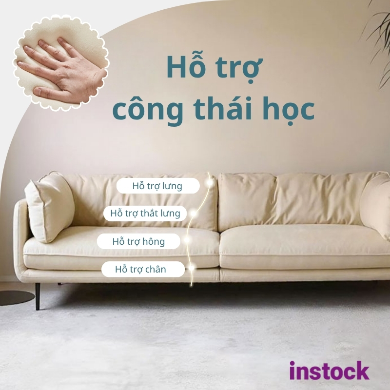 Sofa băng vải nỉ Maca
