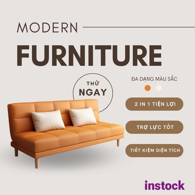 Sofa giường gấp da Vanlock