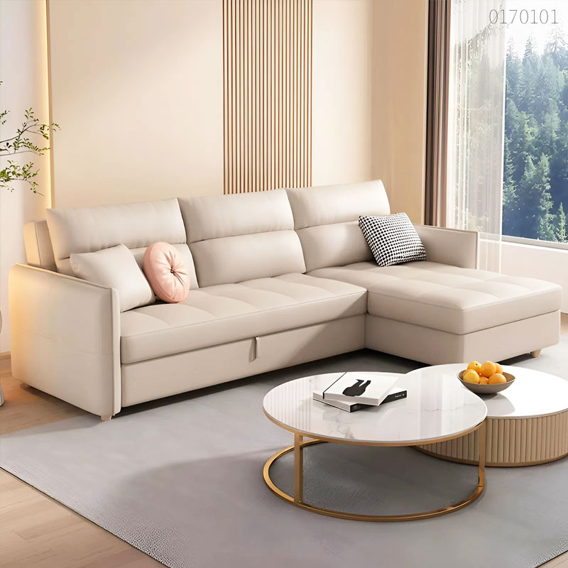 Sofa giường kéo da Rego
