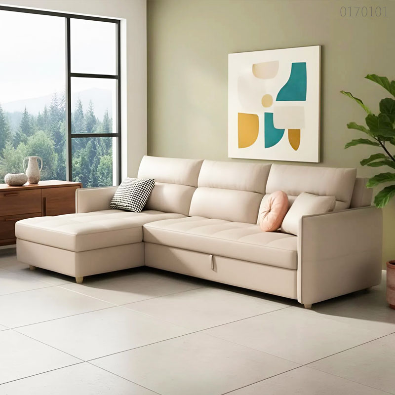 Sofa giường kéo da Rego