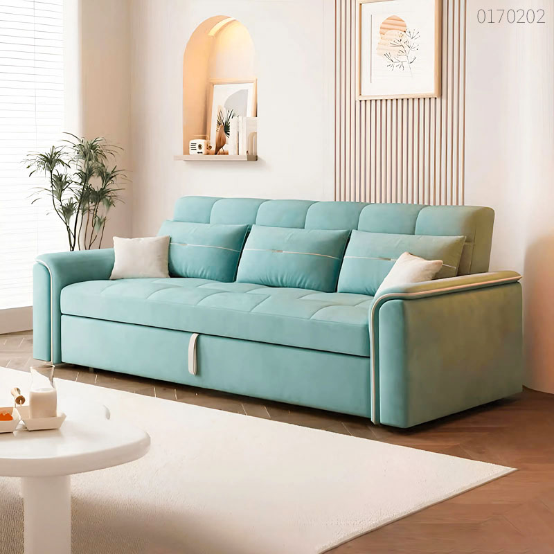 Sofa giường kéo nỉ Daikin