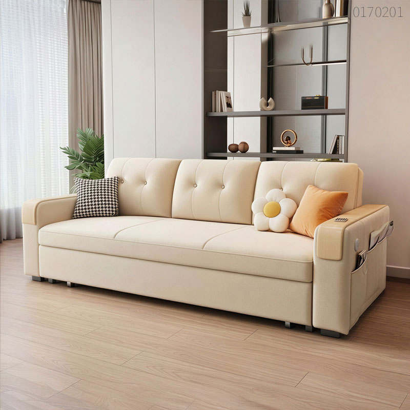 Sofa giường kéo nỉ Niven