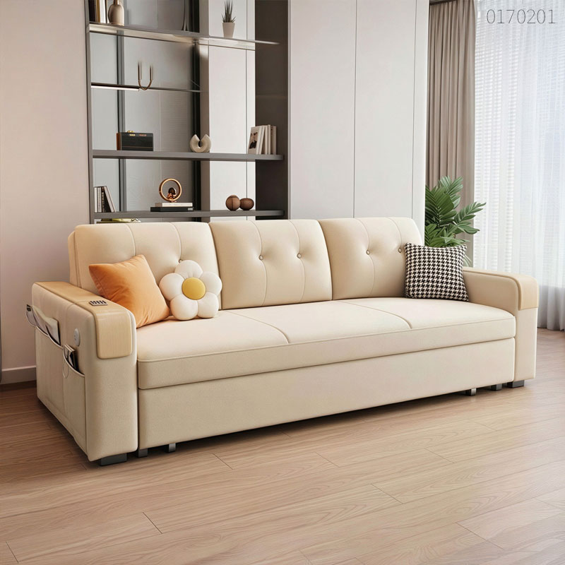 Sofa giường kéo nỉ Niven