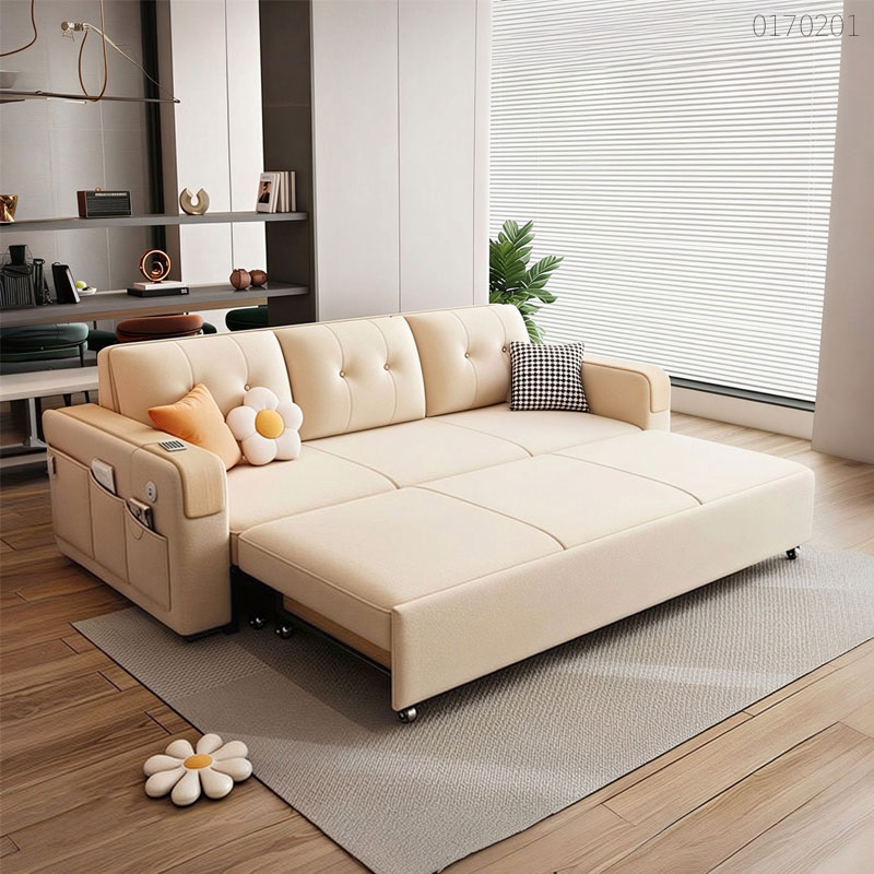 Sofa giường kéo nỉ Niven