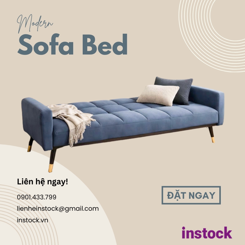Sofa giường gấp nỉ Osaka