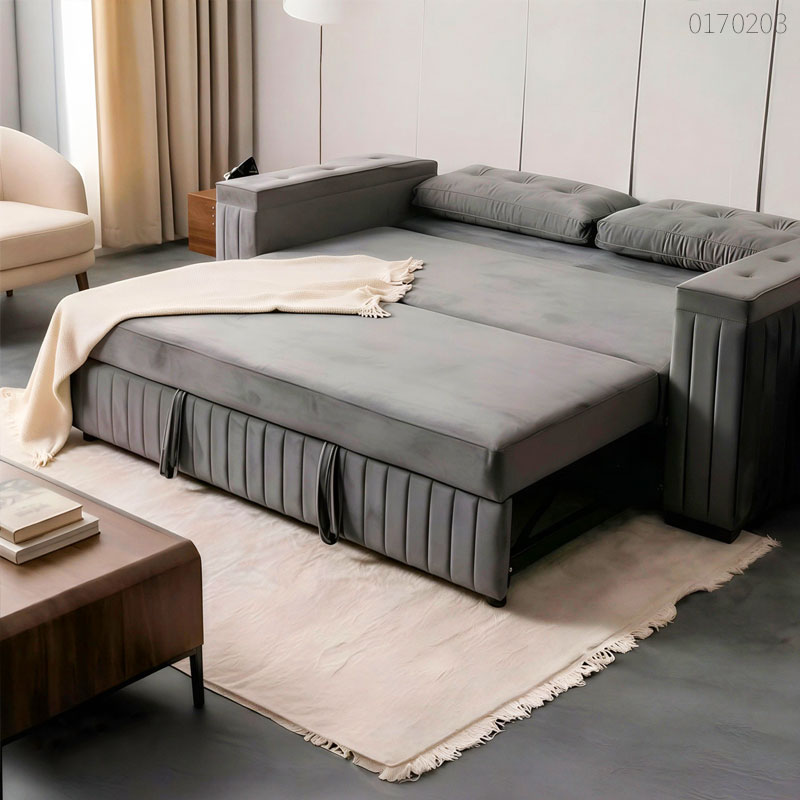 Sofa giường kéo nỉ Daisy