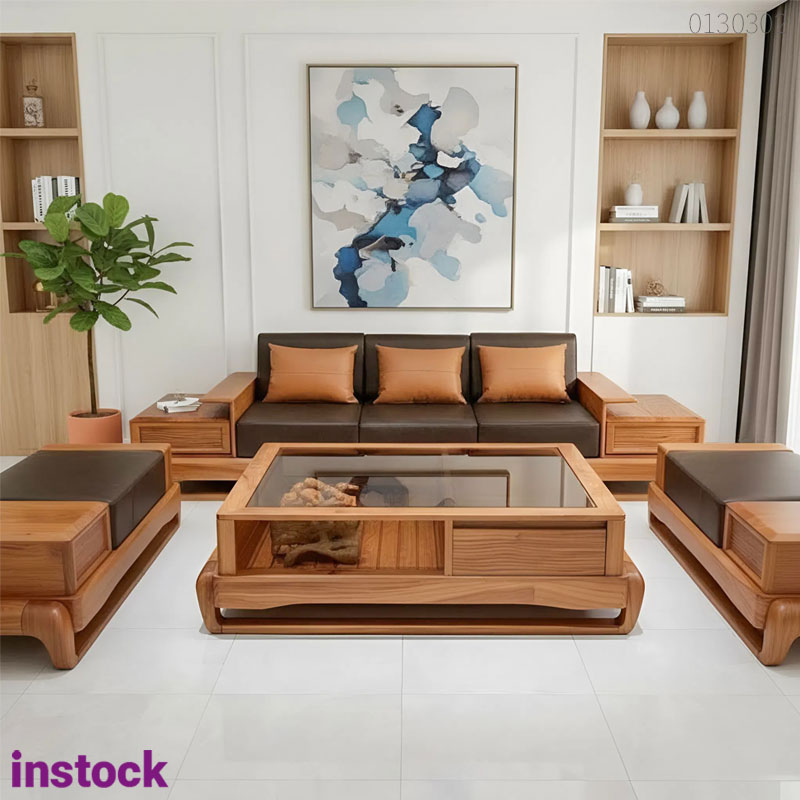 Sofa gỗ hương Demi