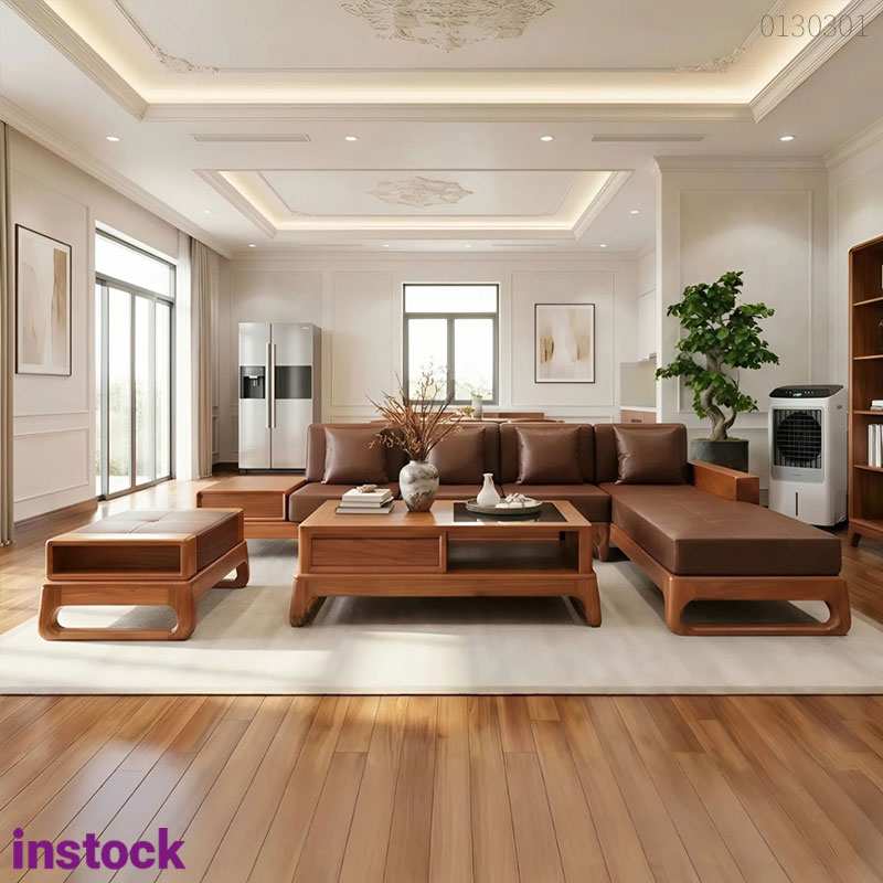 Sofa gỗ hương Kendy